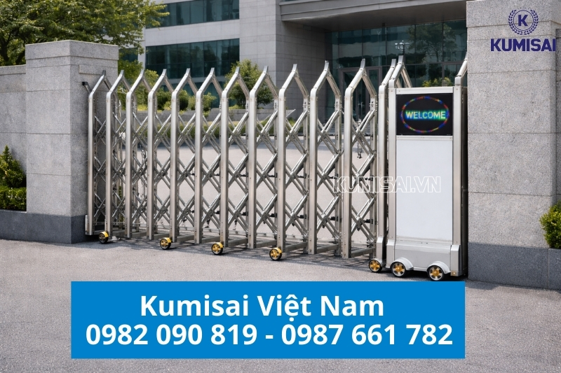 Kumisai Việt Nam - Lắp đặt cổng xếp TC-J8928 trọn gói