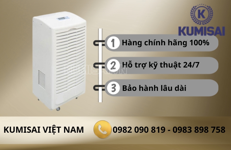 Kumisai Việt Nam phân phối chính hãng máy hút ẩm KMS-138LD
