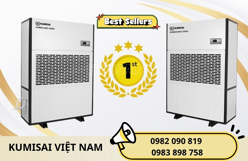 Kumisai Việt Nam phân phối chính hãng máy hút ẩm Kumisai KMS-3800H