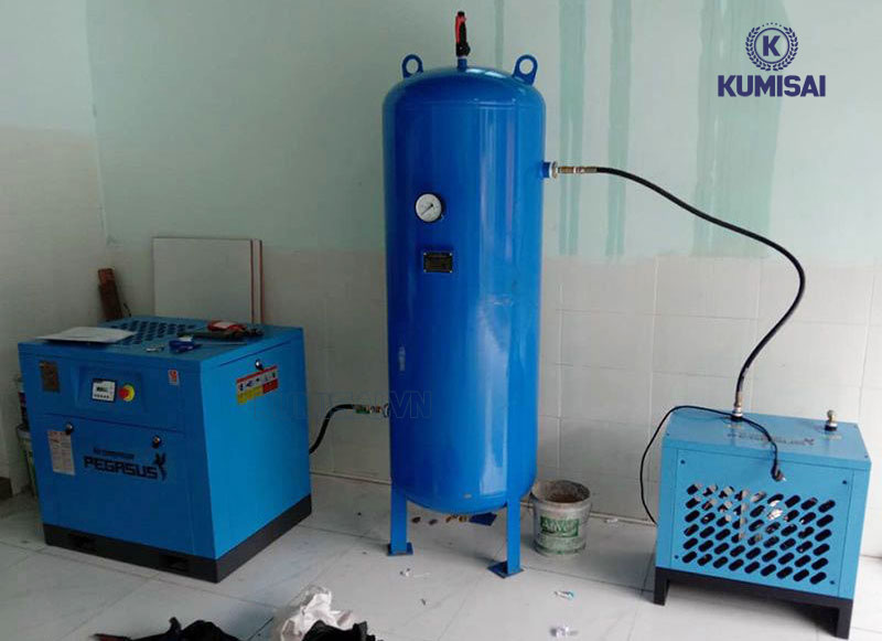 Lắp đặt máy nén khí trục vít Pegasus TMPM20A