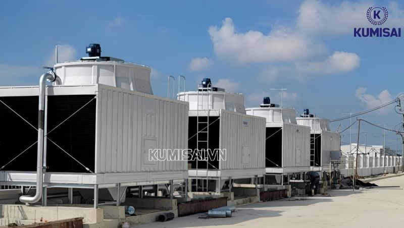 Loại tháp giải nhiệt hình vuông giúp doanh nghiệp tiết kiệm chi phí
