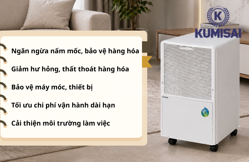 Lợi ích khi sử dụng máy hút ẩm FujiE HM-368D