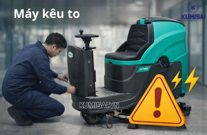 Lỗi máy chà sàn đột nhiên phát ra tiếng kêu lạ