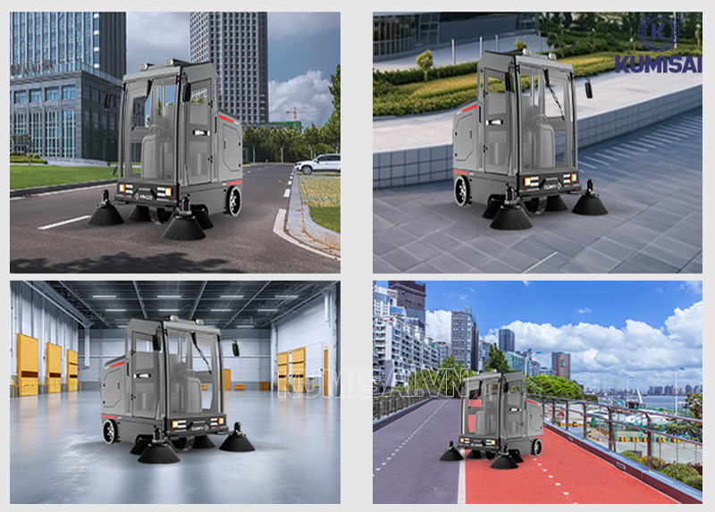 Sử dụng xe quét rác ngồi lái DQC - Tech 11F đúng cách