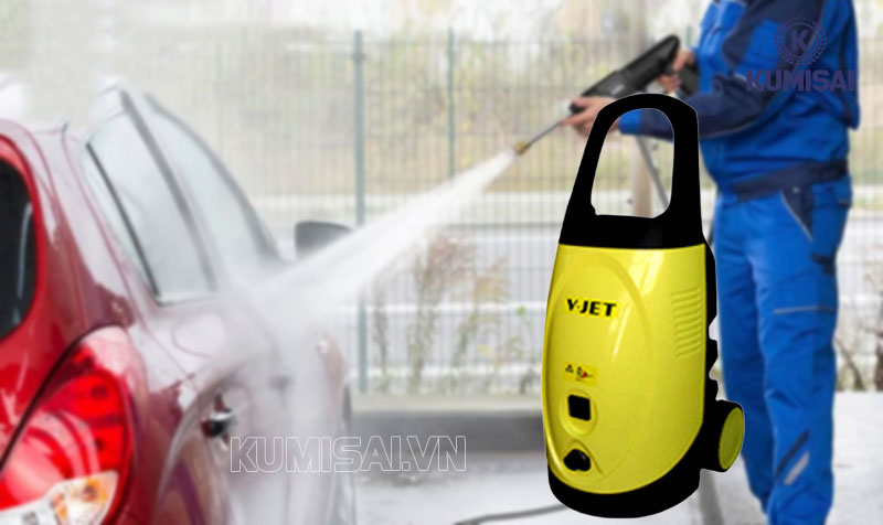 Sử dụng máy rửa xe mini gia đình V-Jet VJ 110(P) giá rẻ đúng cách 