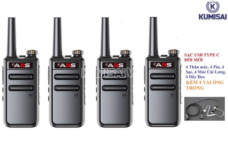 Bộ đàm ABS: TOP mã máy bền đẹp, Tips sử dụng hay