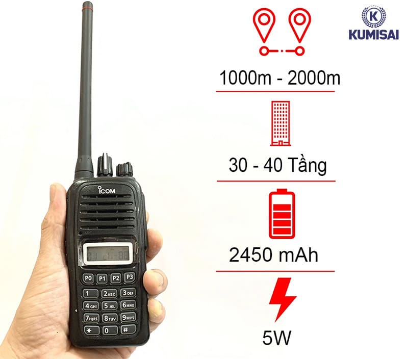 Máy bộ đàm Icom IC-V88 - Chất lượng chuẩn Nhật, siêu bền bỉ