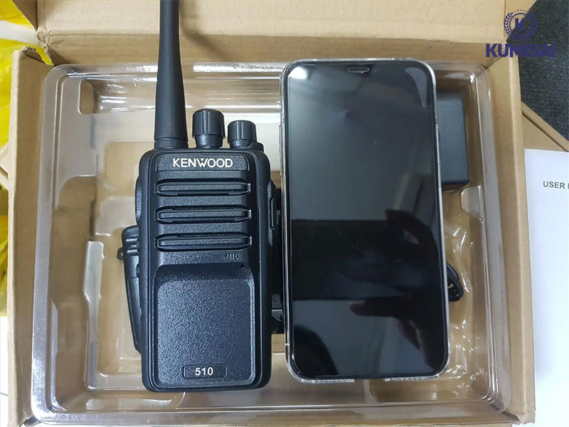 Thiết kế tinh gọn, nhỏ nhắn của bộ đàm Kenwood TK 510
