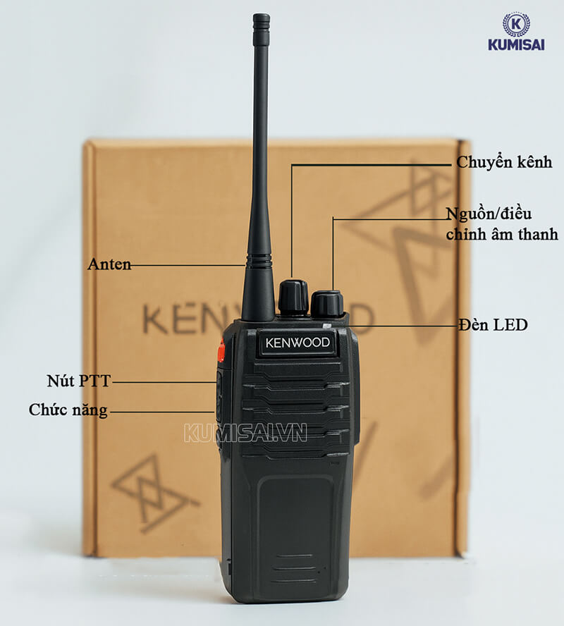 Cấu tạo máy bộ đàm Kenwood TK 589