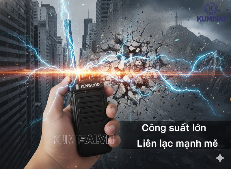 Máy bộ đàm Kenwood TK P30 liên lạc mạnh mẽ, ổn định