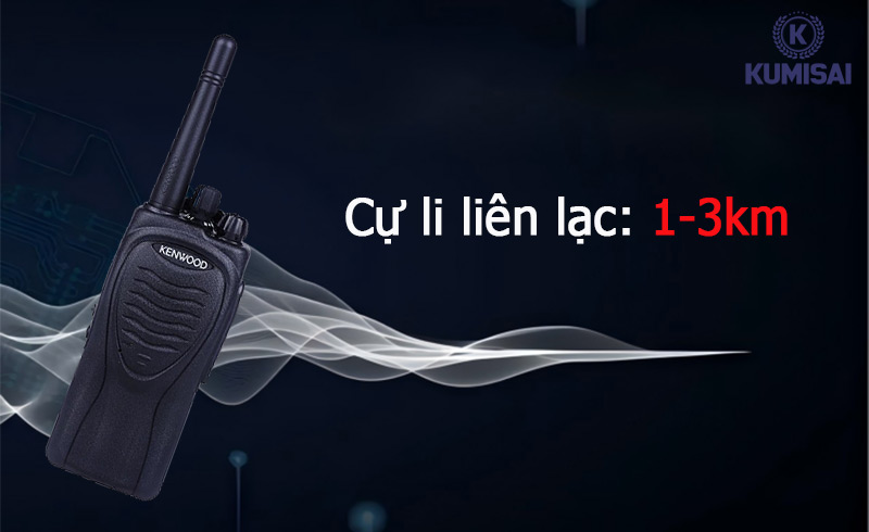 Cự ly liên lạc đến 3km, không sợ giới hạn về khoảng cách