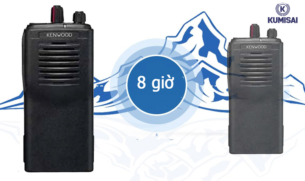 Máy bộ đàm Kenwood TK3107 sử dụng liên tục được 8 giờ