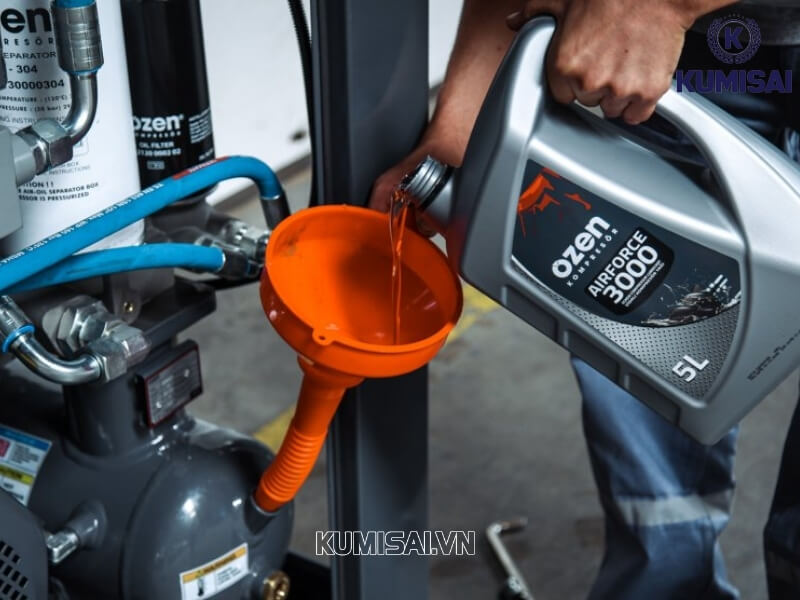 Sử dụng đúng loại dầu máy nén khí