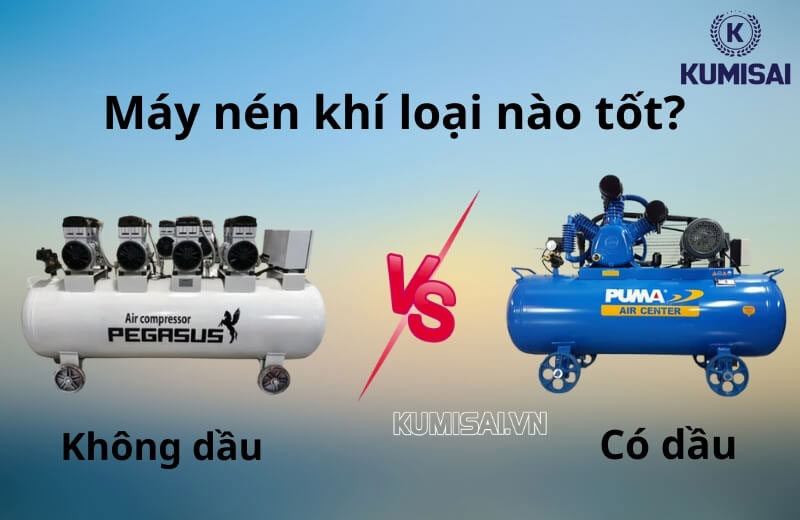 Máy nén khí có dầu và không dầu: Nên mua loại nào? Ứng dụng [HOT]