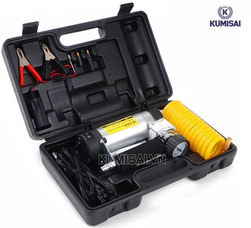 Máy bơm hơi mini 12V 150W 100PSI vali