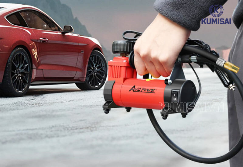 Máy nén khí 12V Nhật bãi nhỏ gọn, dễ dùng