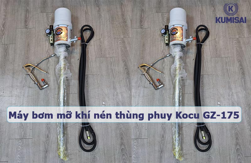 Máy bơm mỡ khí nén thùng phuy Kocu GZ-175