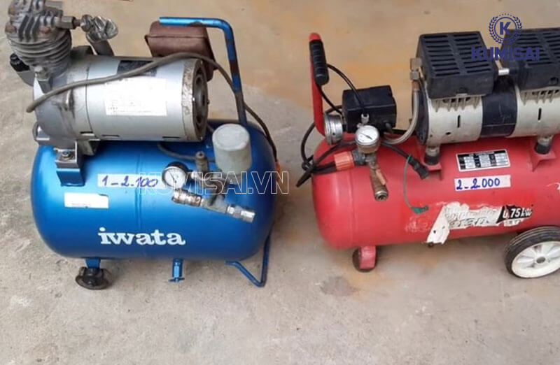 Máy nén khí mini Nhật bãi Iwata