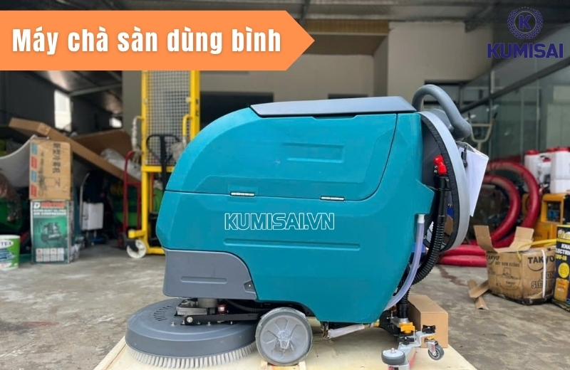 Máy chà sàn dùng bình: Tiện lợi, linh hoạt, dễ sử dụng