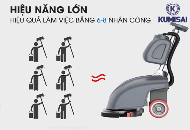Kumisai KMS 15C - Làm sạch hiệu quả, tiết kiệm thời gian 