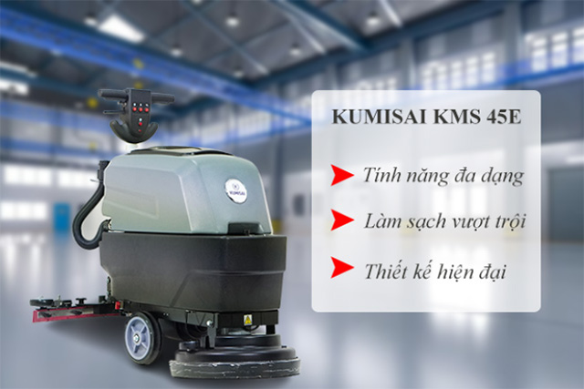 Máy chà sàn liên hợp Kumisai KMS 45E sở hữu nhiều điểm nổi bật