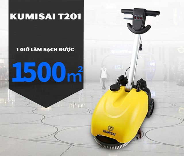 Mẫu máy chà sàn liên hợp mini Kumisai T201