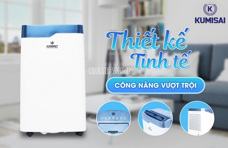 Máy có thiết kế tinh gọn, phù hợp mọi không gian