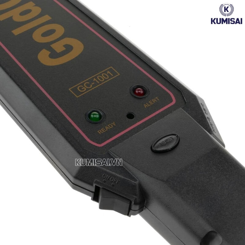 Máy có 3 chế độ cảnh báo khi phát hiện kim loại 