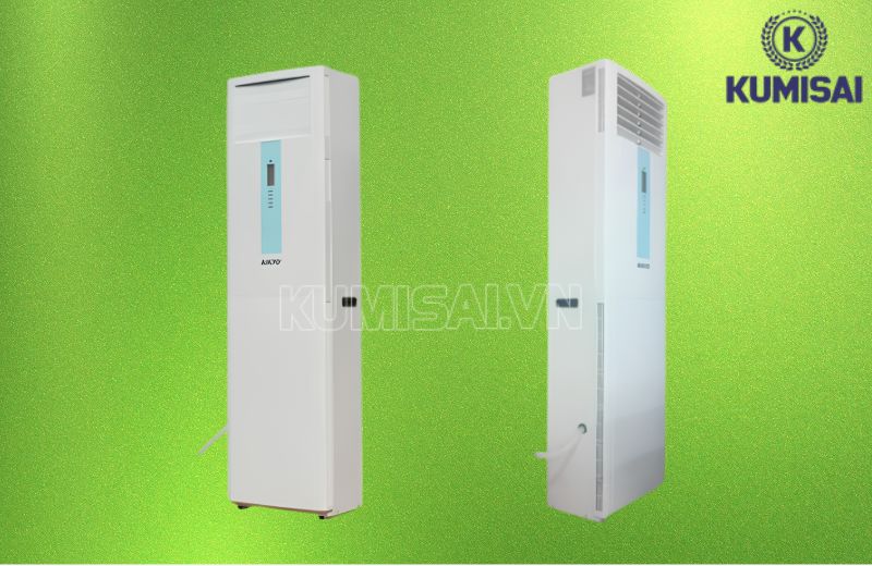 Máy hút ẩm công nghiệp Aikyo AD-1800B dáng hình hộp đứng