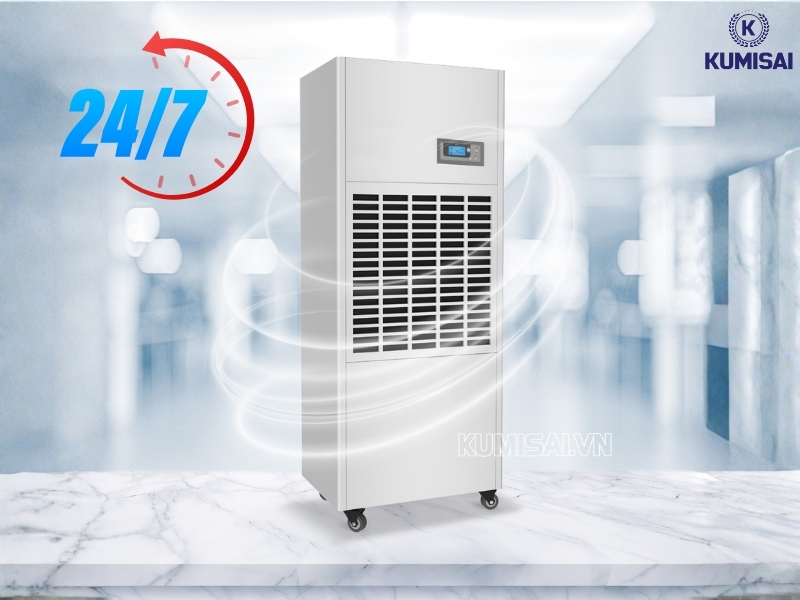 Máy hút ẩm công nghiệp có hiệu suất vận hành cực kỳ mạnh mẽ