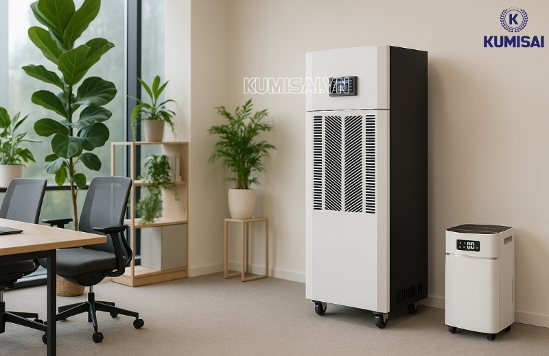 Máy hút ẩm công nghiệp giúp kiểm soát độ ẩm, hạn chế nấm mốc và mùi hôi phát sinh