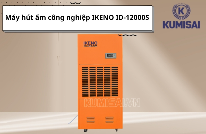 Máy hút ẩm công nghiệp IKENO ID-12000S hiện đại, đa năng