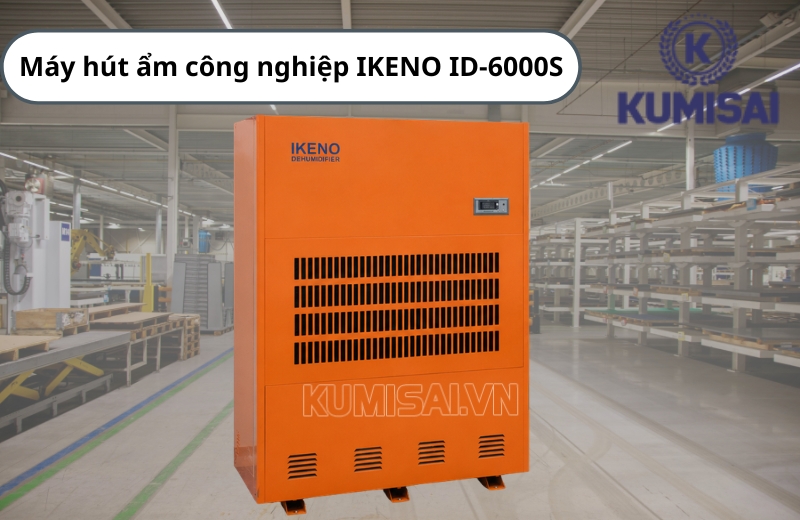 Máy hút ẩm công nghiệp IKENO ID-6000S mạnh mẽ, bền bỉ Máy hút ẩm công nghiệp IKENO ID-6000S mạnh mẽ, bền bỉ