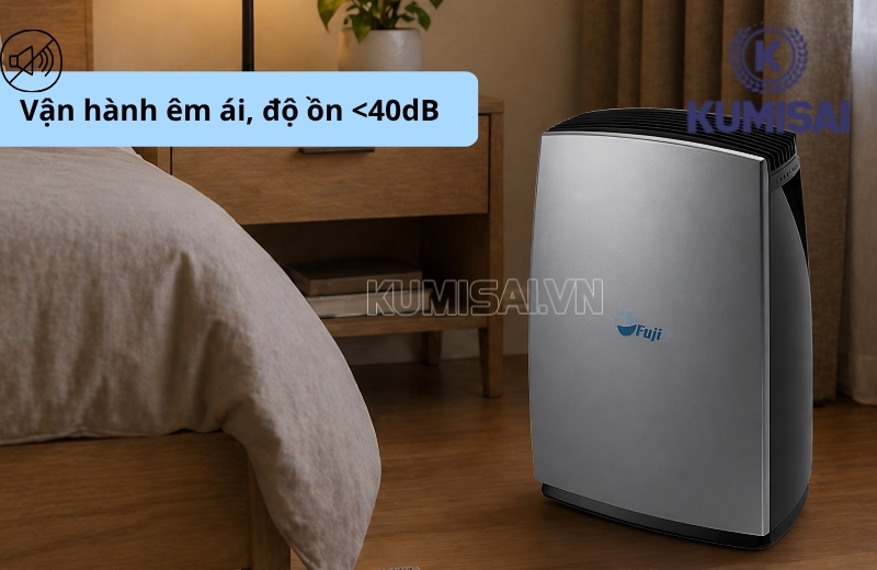Máy hút ẩm FujiE HM-PD16 vận hành êm ái, không ồn