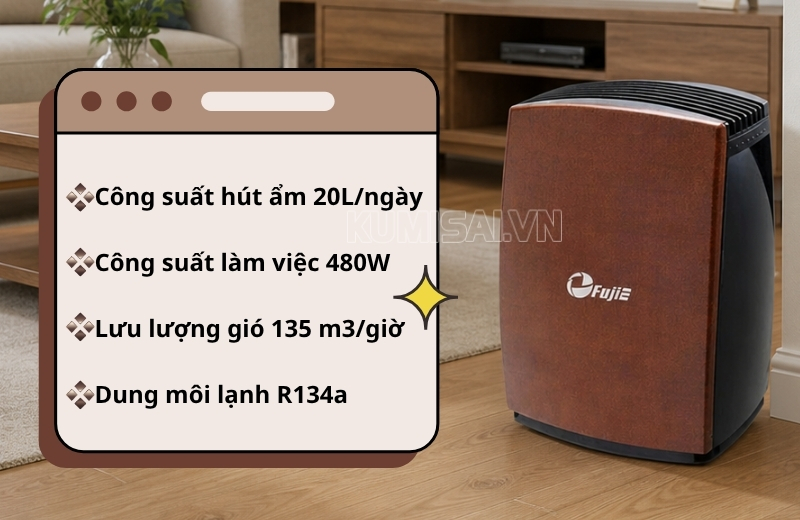 Máy hút ẩm FujiE HM-PD20 là cứu tinh mùa nồm Máy hút ẩm FujiE HM-PD20 là cứu tinh mùa nồm