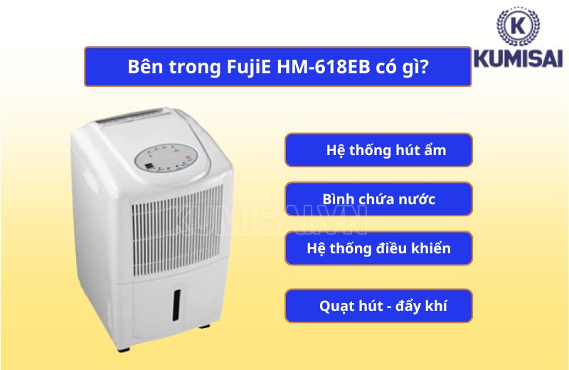 Máy hút ẩm FujiE HM-618EB chứa những gì?
