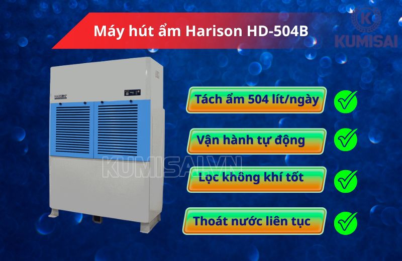 Máy hút ẩm Harison HD-504B xứng đáng để doanh nghiệp lựa chọn