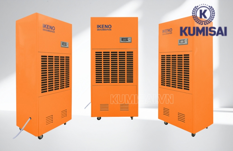 Máy hút ẩm IKENO IRD-3000S được hoàn thiện từ nhiều bộ phận