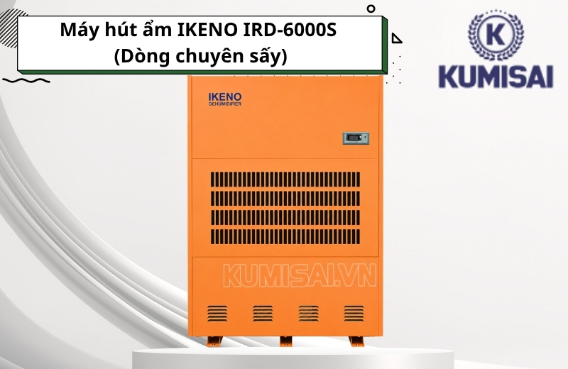 Máy hút ẩm IKENO IRD-6000S (Dòng chuyên sấy) hữu ích cho kho xưởng lớn