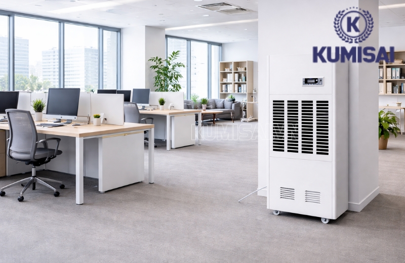 Máy hút ẩm KMS-168LD có khả năng hút ẩm siêu nhanh trong không gian rộng lớn