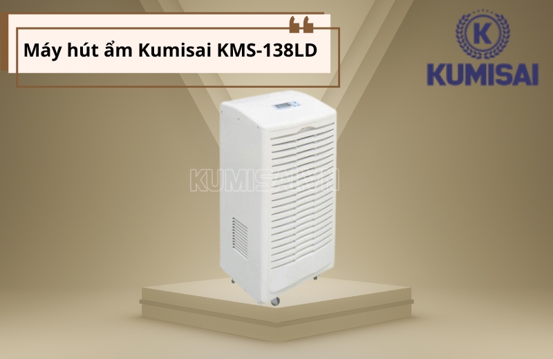 Máy hút ẩm Kumisai KMS-138LD mạnh mẽ, bền bỉ