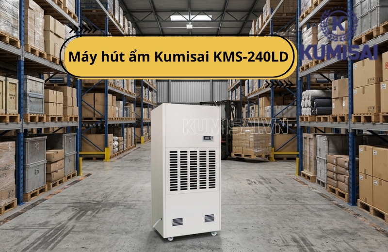 Máy hút ẩm Kumisai KMS-240LD xử lý ẩm nhanh chóng trong thời gian ngắn