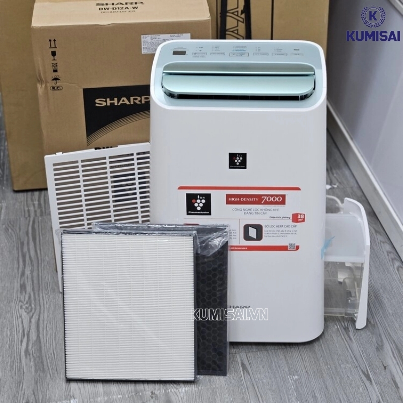 Máy hút ẩm Sharp trang bị 3 bộ lọc cao cấp