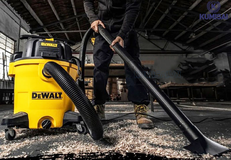 Lực hút máy hút bụi Dewalt mạnh mẽ