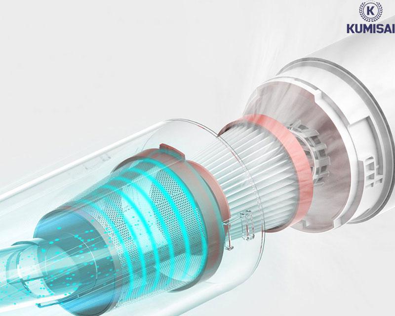 Công nghệ xoáy kết hợp màng lọc cho khả năng hút mạnh mẽ