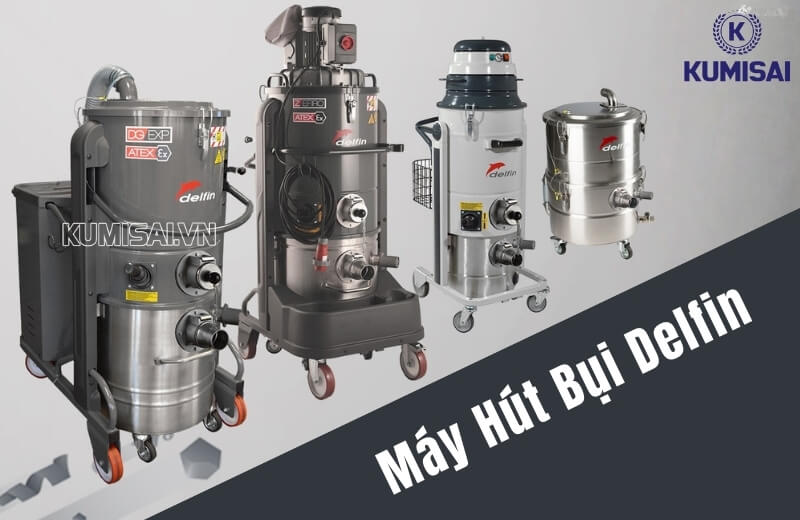 Máy hút bụi công nghiệp Delfin - Hiệu suất mạnh, chất lượng vượt trội, chuẩn công nghệ Ý