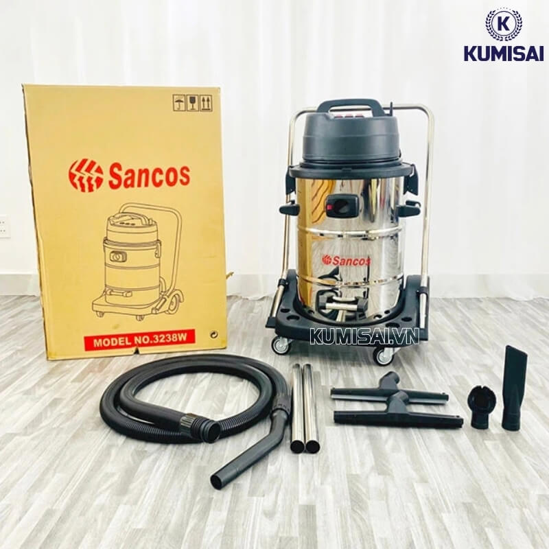 Máy hút bụi nhà xưởng Sancos 3238W chính hãng
