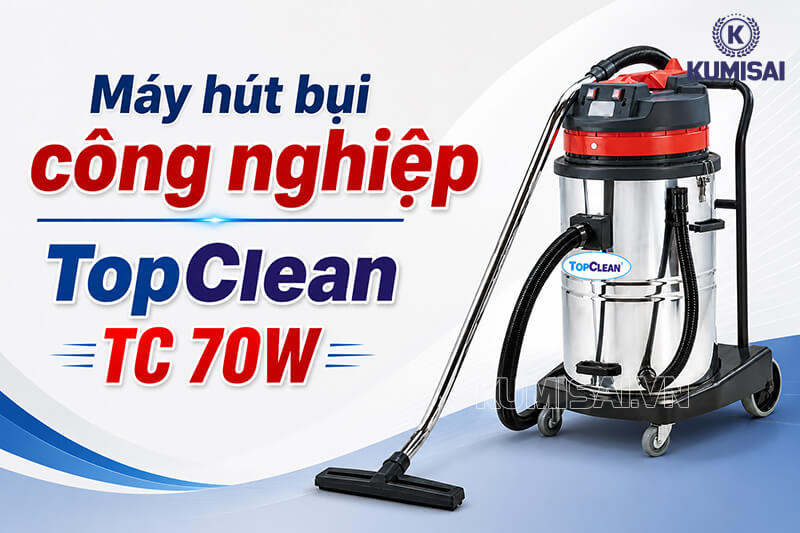 Tìm hiểu máy hút bụi công nghiệp TopClean TC 70W Tìm hiểu máy hút bụi công nghiệp TopClean TC 70W
