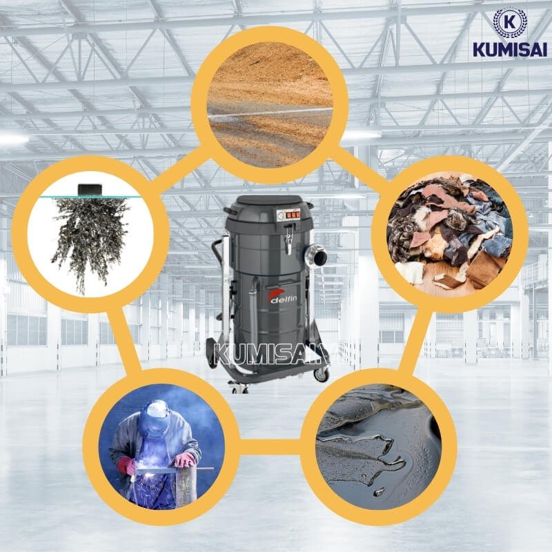Xử lý đa dạng các loại bụi, chất lỏng Xử lý đa dạng các loại bụi, chất lỏng