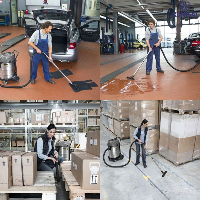 Máy hút bụi công nghiệp Đức có khả năng làm sạch đa dạng, hiệu suất cao 